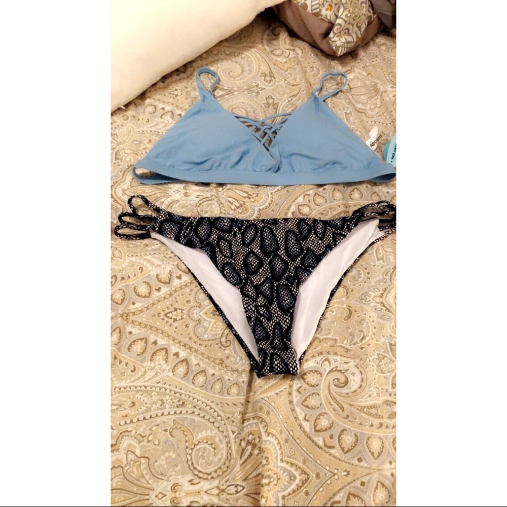 Blue bikini